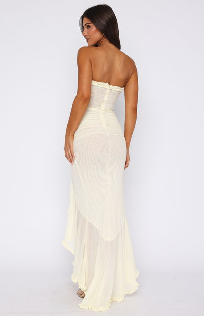 Liana™ | Ruffled Mesh Maxi Dress