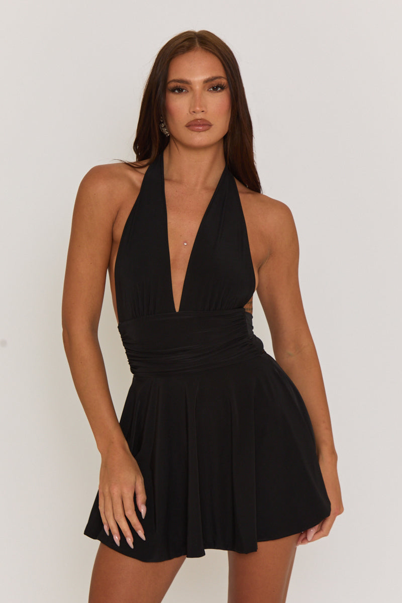 Luna™ | Sultry Halter Mini Dress