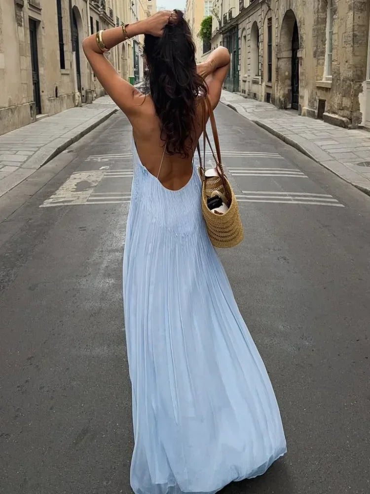 Serina™ | Effortless Pleated Maxi Dress