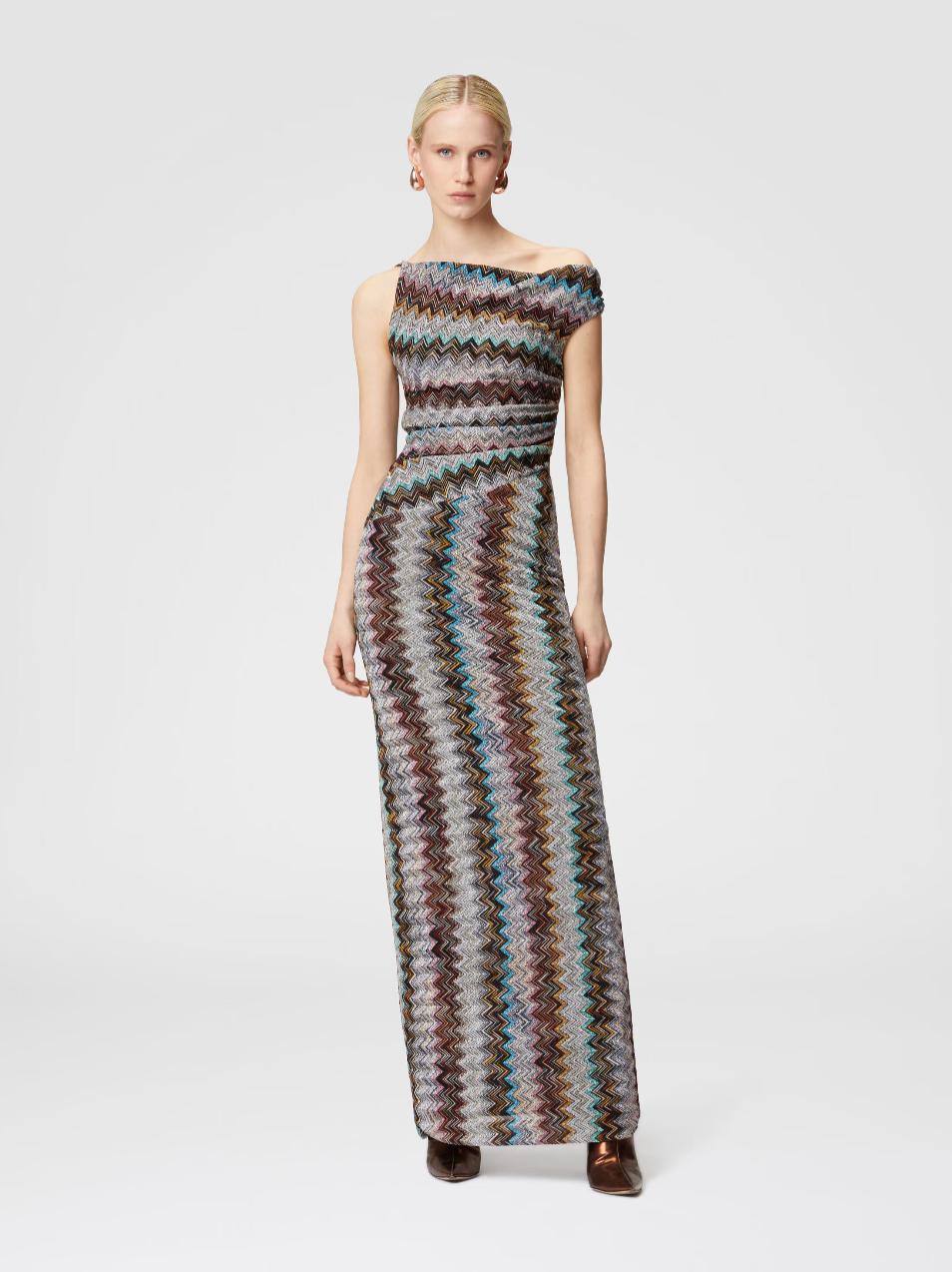 Liana™ | Zigzag Knit Maxi Dress