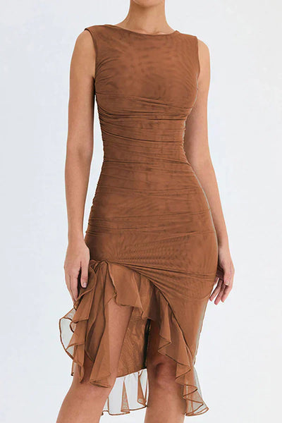 Amara™ | Ruffled Midi Dress