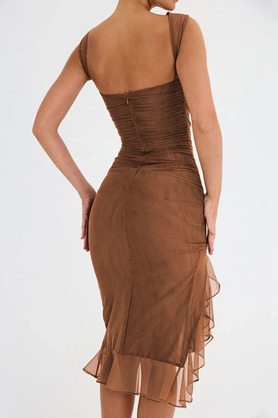 Amara™ | Ruffled Midi Dress
