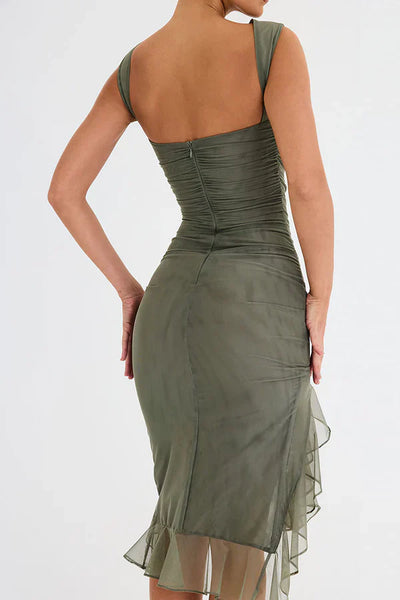 Amara™ | Ruffled Midi Dress