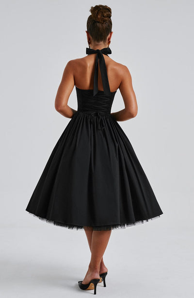 Elodie™ | Blush Halter Tea Dress