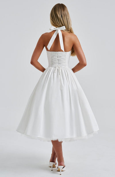 Elodie™ | Blush Halter Tea Dress