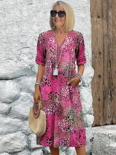 Aurora Boho Midikleid – Mühelos schick mit modernem Flair