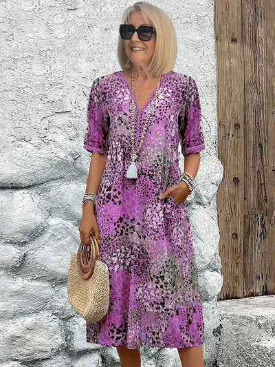 Aurora Boho Midikleid – Mühelos schick mit modernem Flair