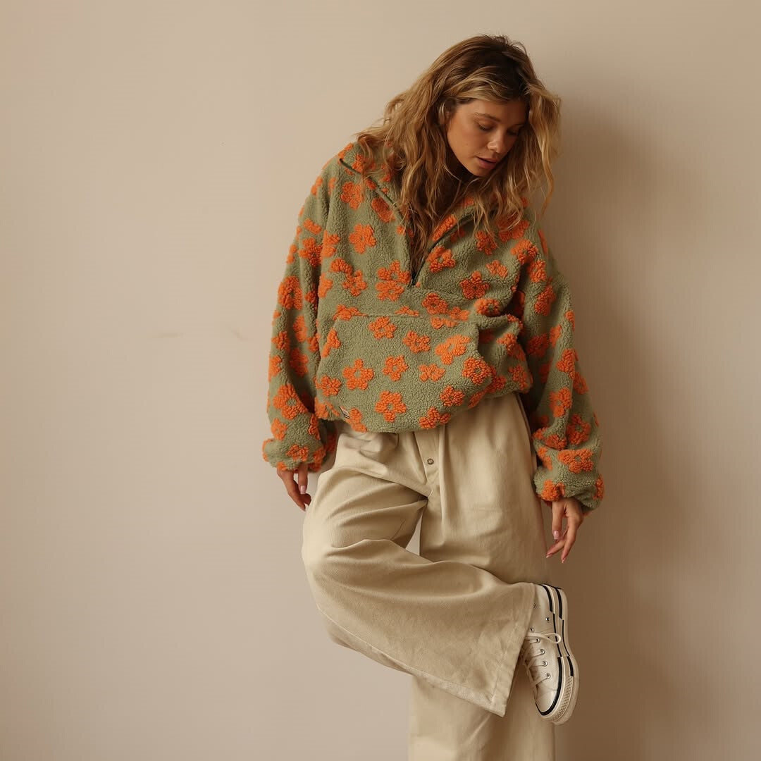 Suzan | Feiner Pullover mit floralem Muster