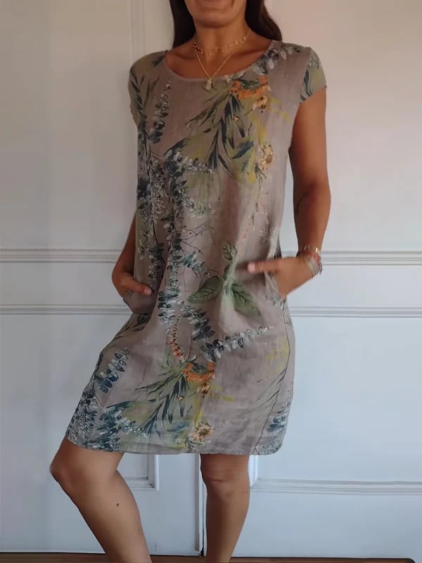 Elara | Luftiges Botanisches Kleid