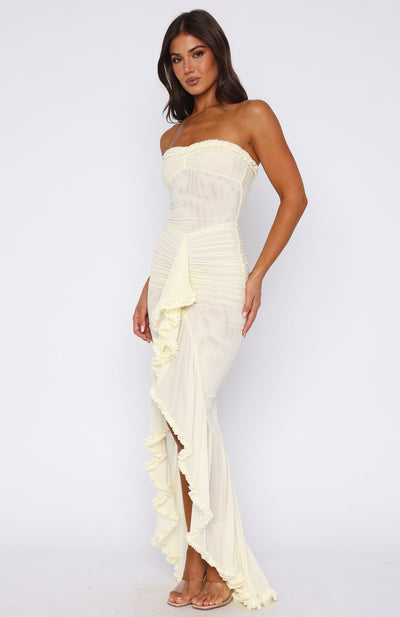 Liana™ | Ruffled Mesh Maxi Dress