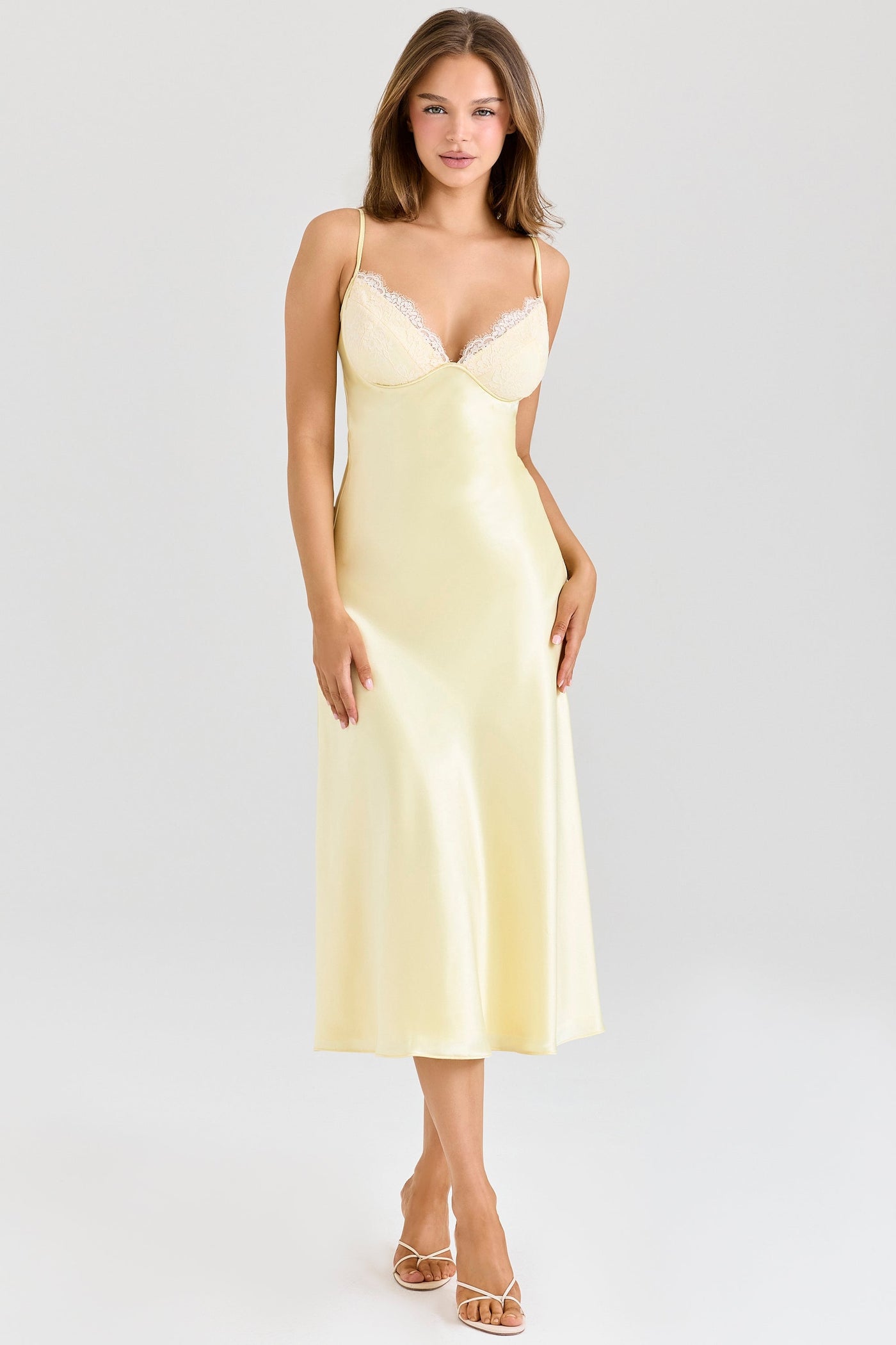 Felicity™ | Butter Satin Bias Midi Dress