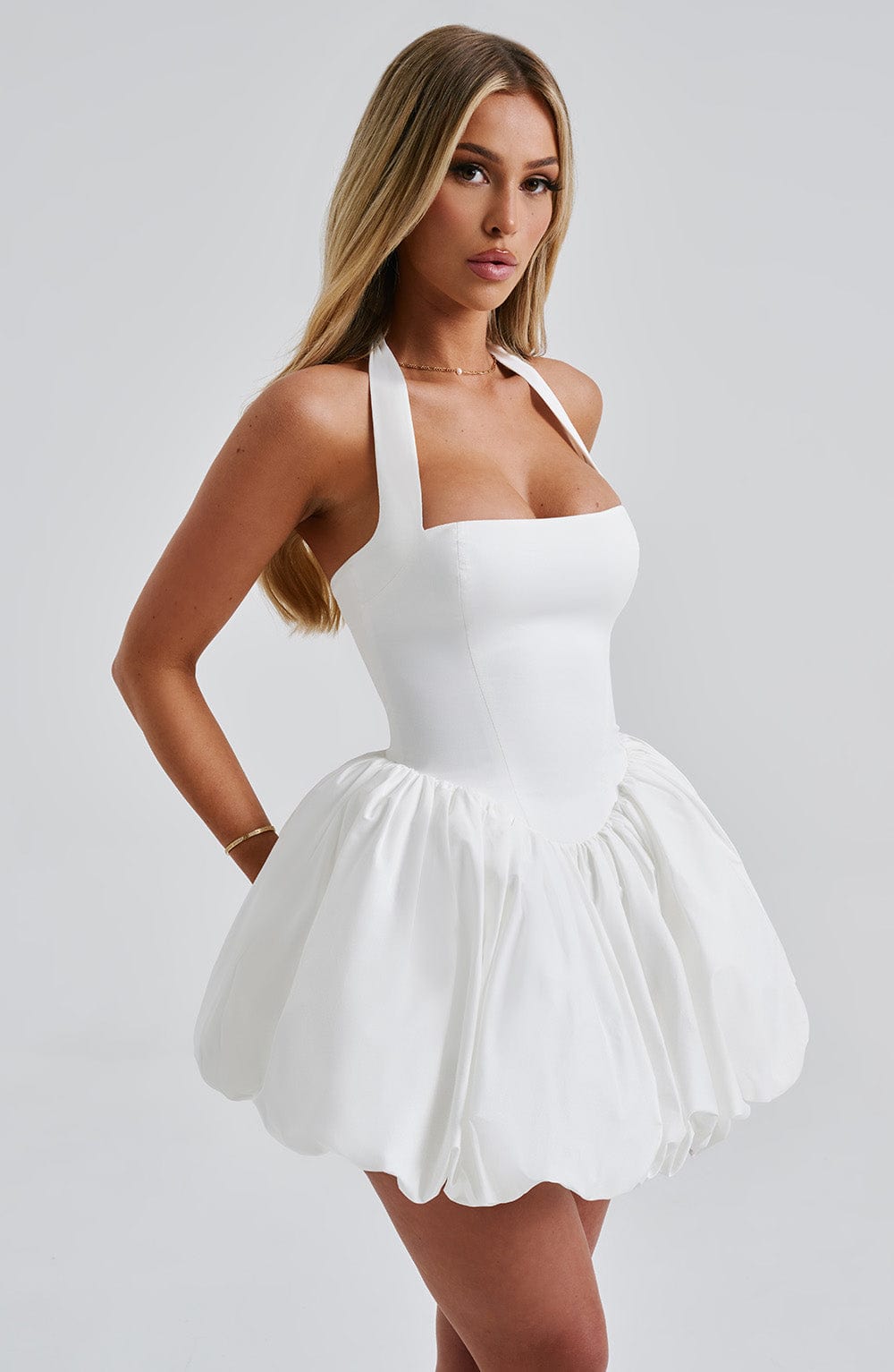 Odette™ | Polka Dot Bubble Mini Dress