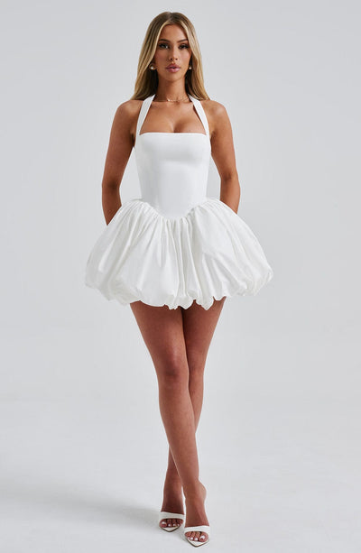 Odette™ | Polka Dot Bubble Mini Dress