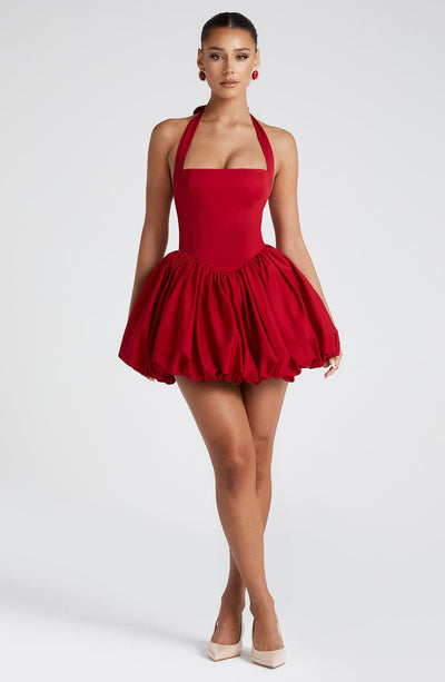 Odette™ | Polka Dot Bubble Mini Dress