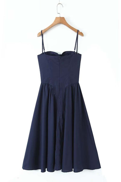 Alina™ | Silken Line Midi Dress