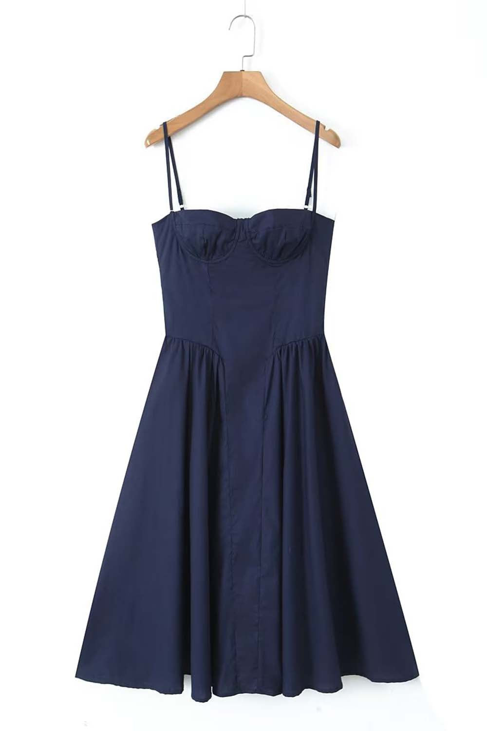 Alina™ | Silken Line Midi Dress