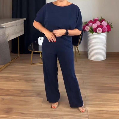 Elegantes 3-teiliges Set mit langer Strickjacke, Top und Hose