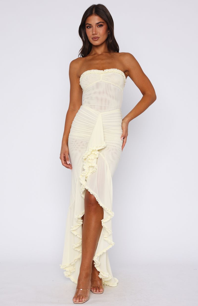 Liana™ | Ruffled Mesh Maxi Dress