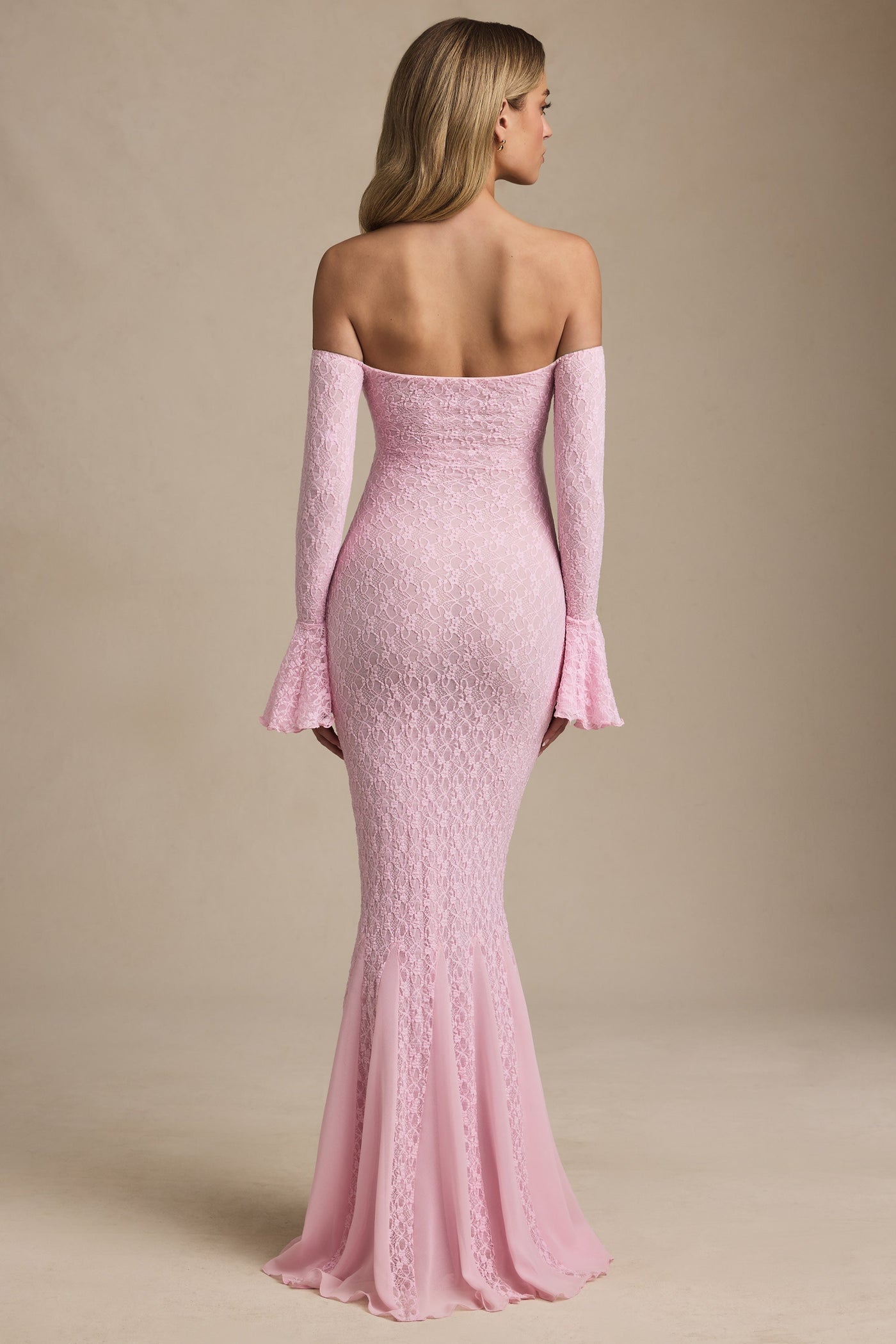 Celeste™ | Off-Shoulder Lace Maxi Dress