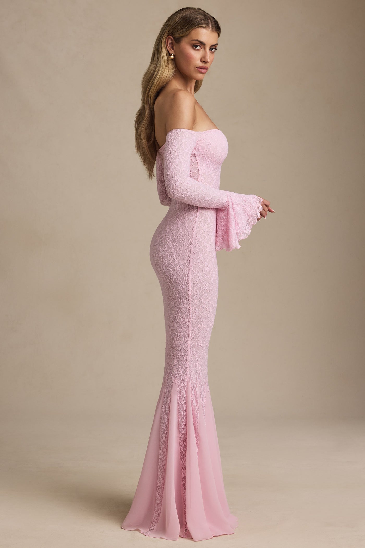 Celeste™ | Off-Shoulder Lace Maxi Dress