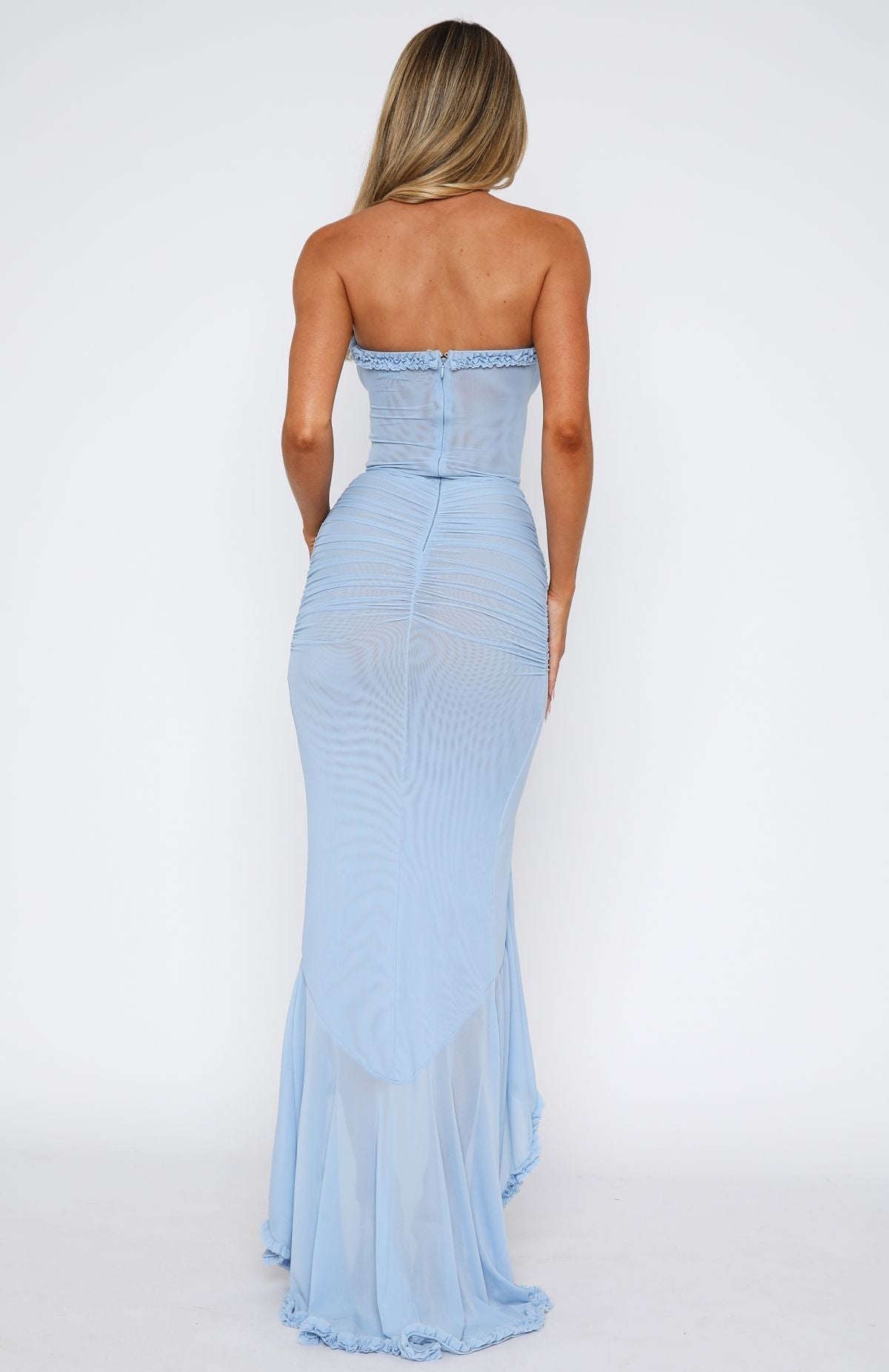 Liana™ | Ruffled Mesh Maxi Dress