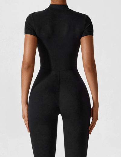 SleekFit Langarm-Jumpsuit mit Reißverschluss